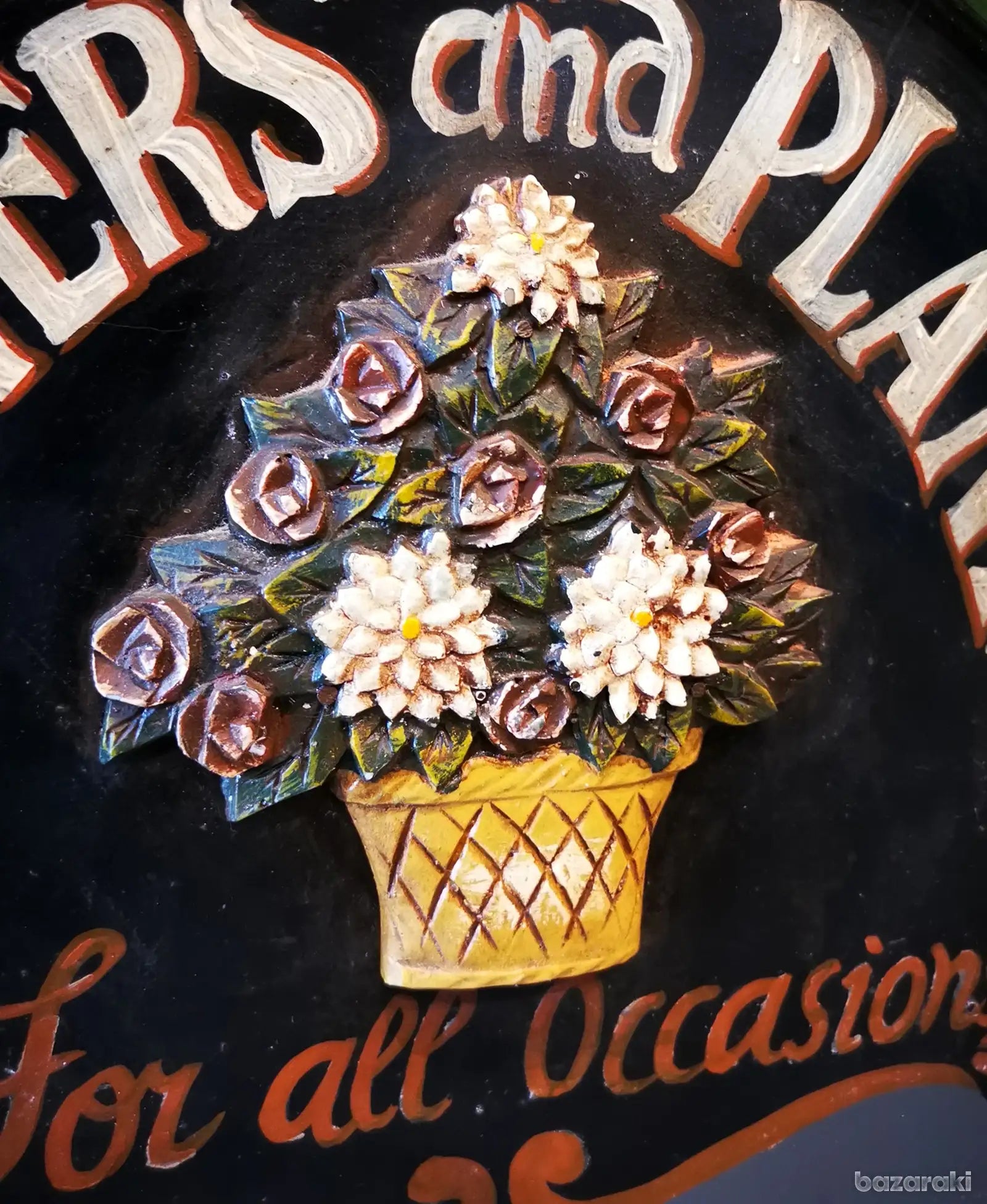 Vintage wooden chalk board sign