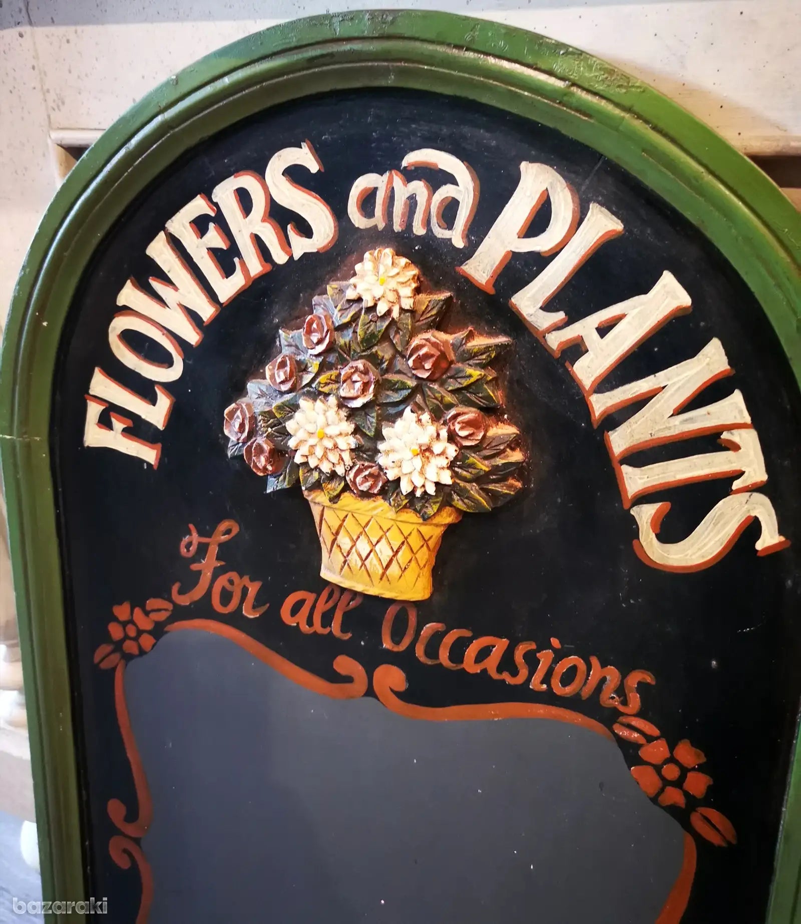 Vintage wooden chalk board sign