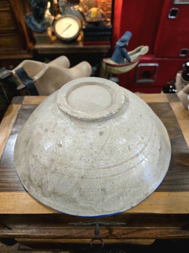 Antique Khorasan Glazed Ceramic Painted Bowl