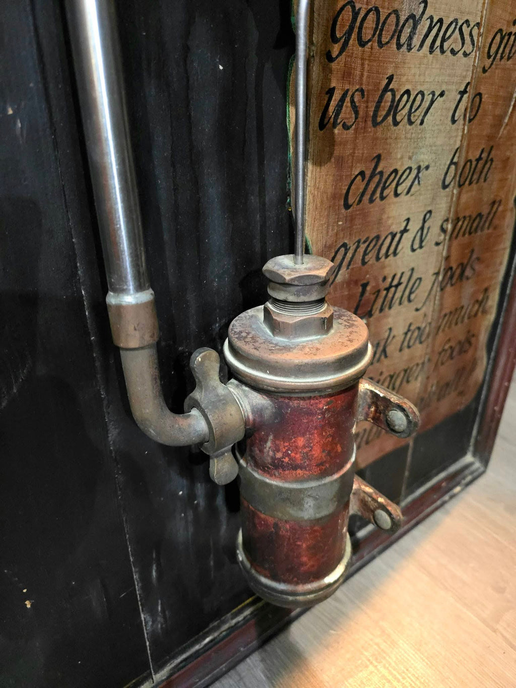 Vintage rare Ales & Stouts Beer Engine wooden sign