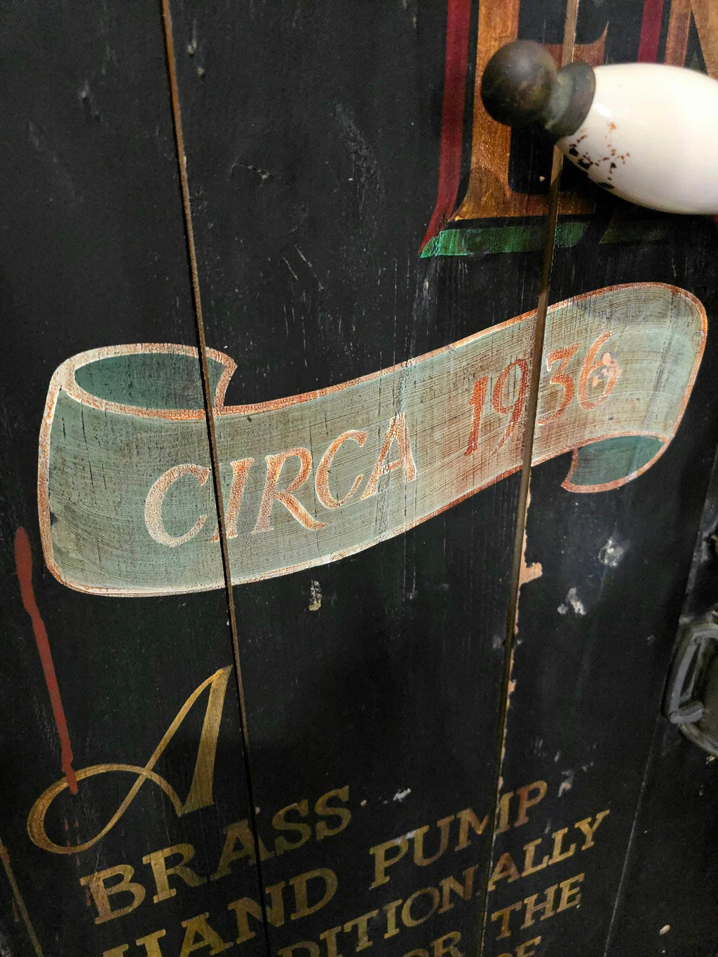 Vintage rare Ales & Stouts Beer Engine wooden sign