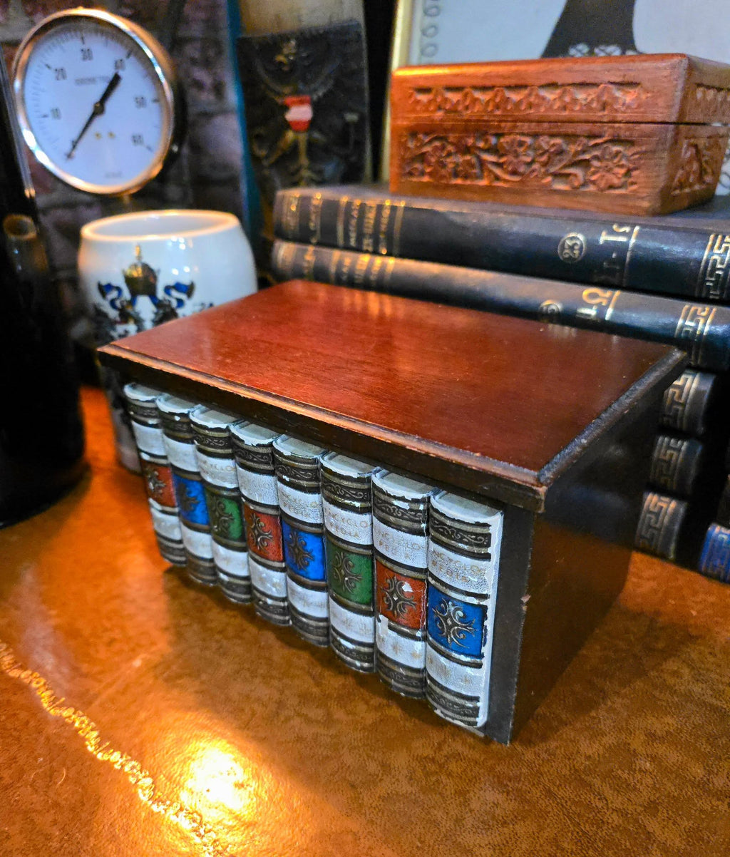 Antique beautiful carved wooden jewelry box