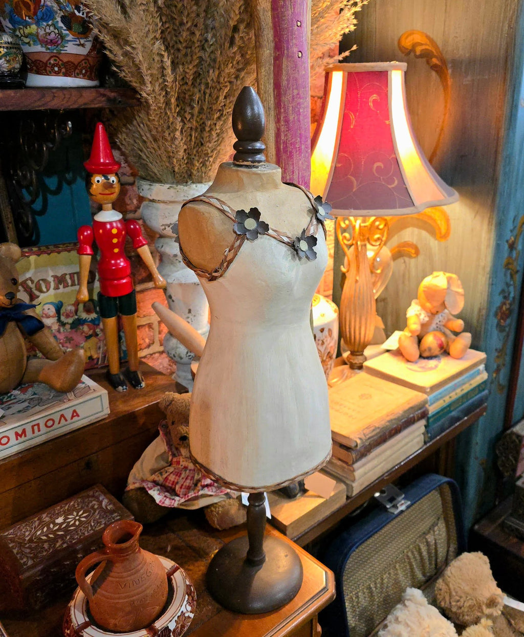 Vintage Beautiful Mannequin Paper Mâché Display