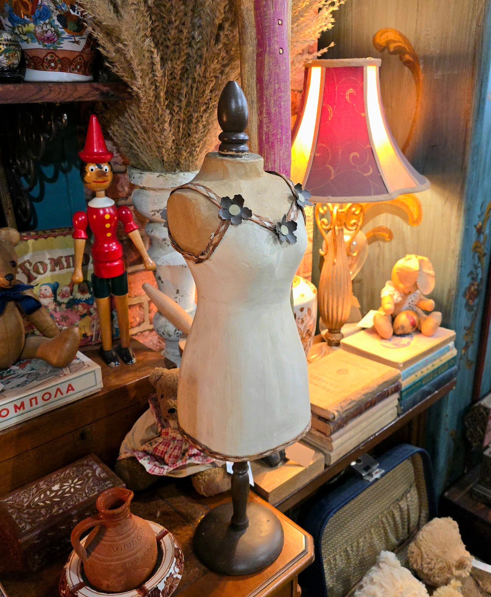 Vintage Beautiful Mannequin Paper Mâché Display