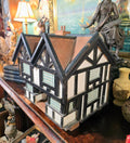 Vintage handmade wooden display tudor house