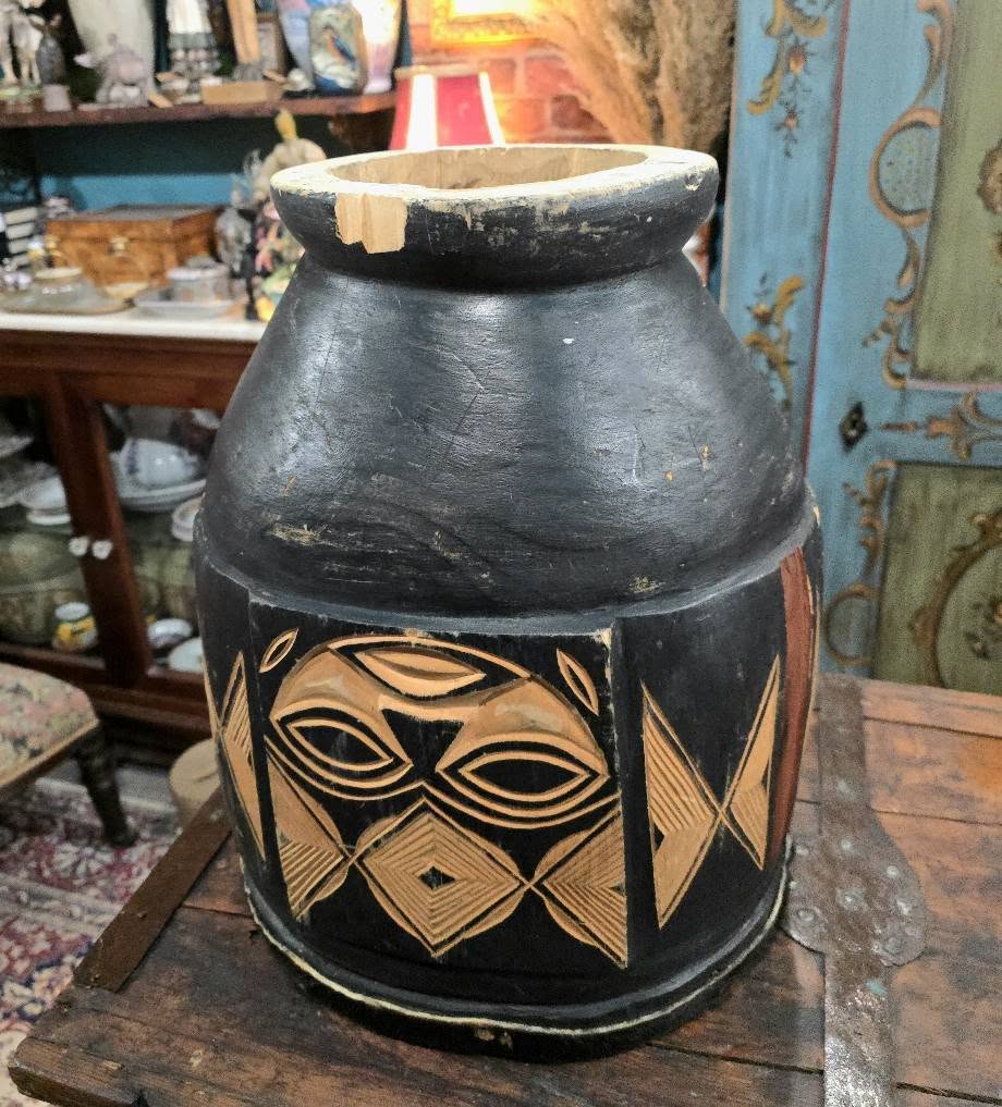Vintage African Handmade drum