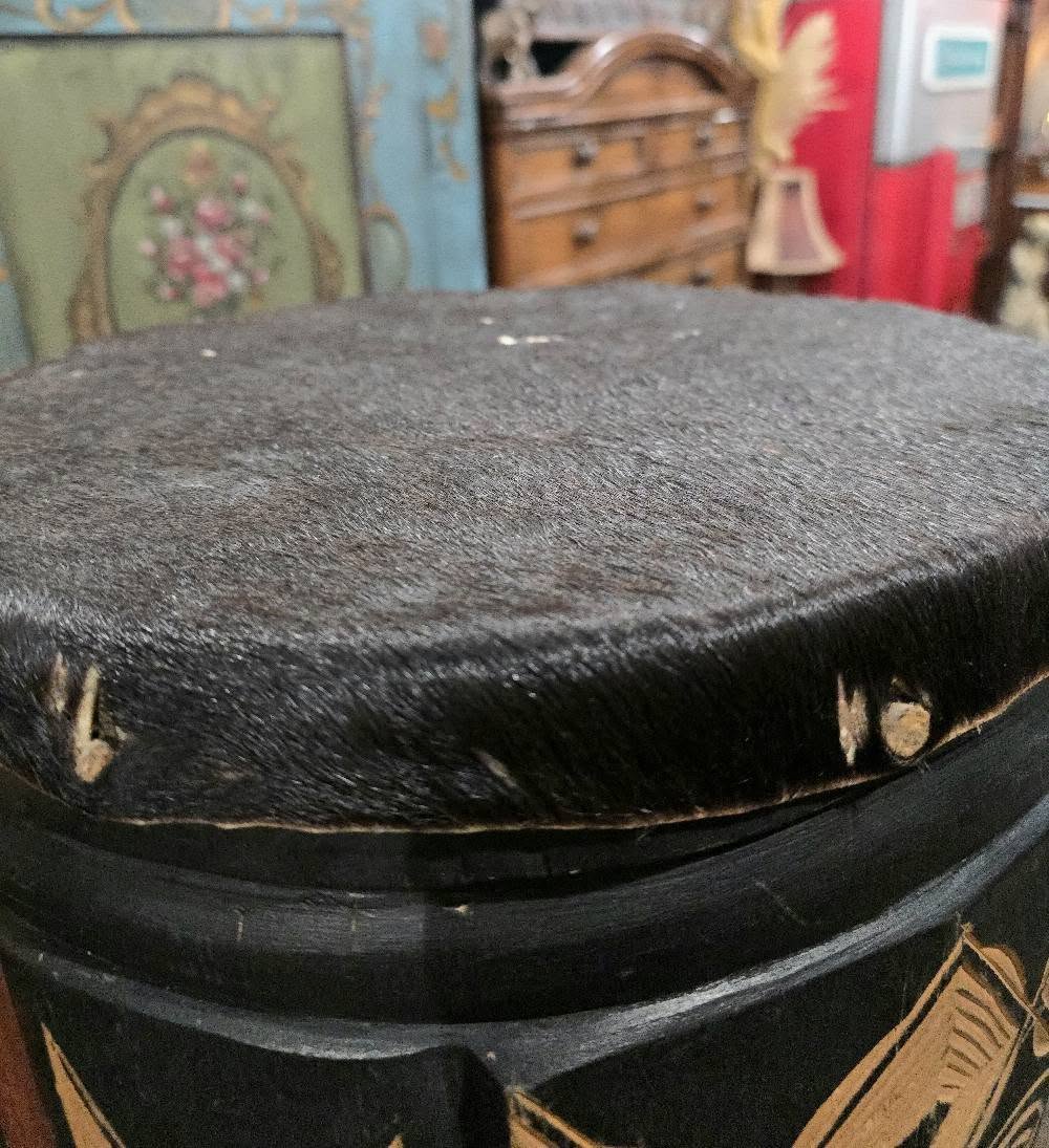 Vintage African Handmade drum