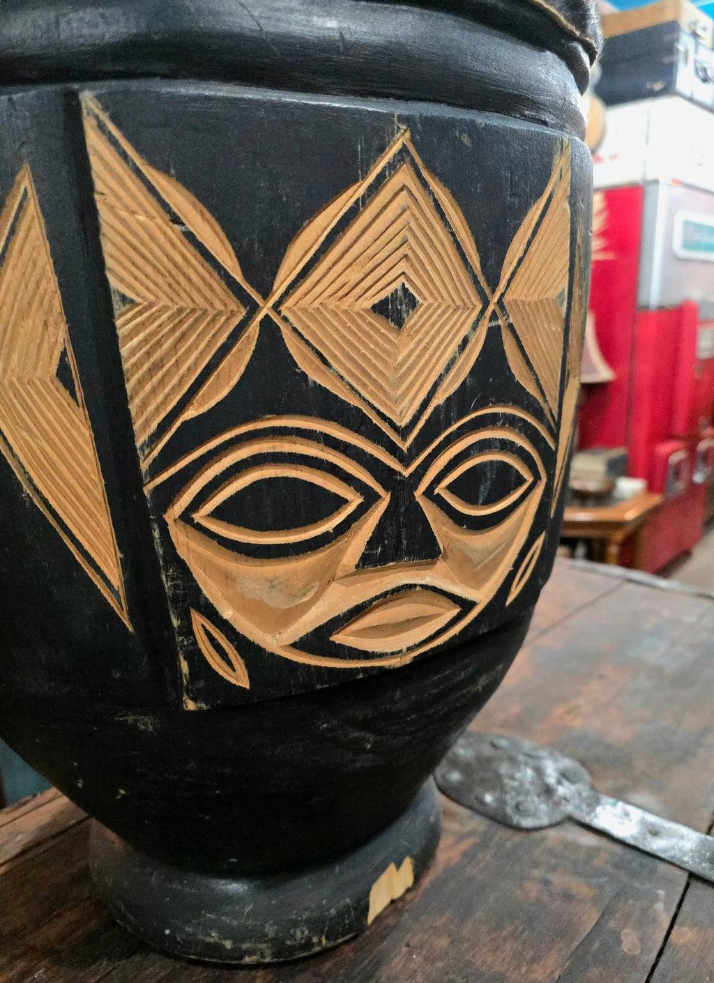 Vintage African Handmade drum