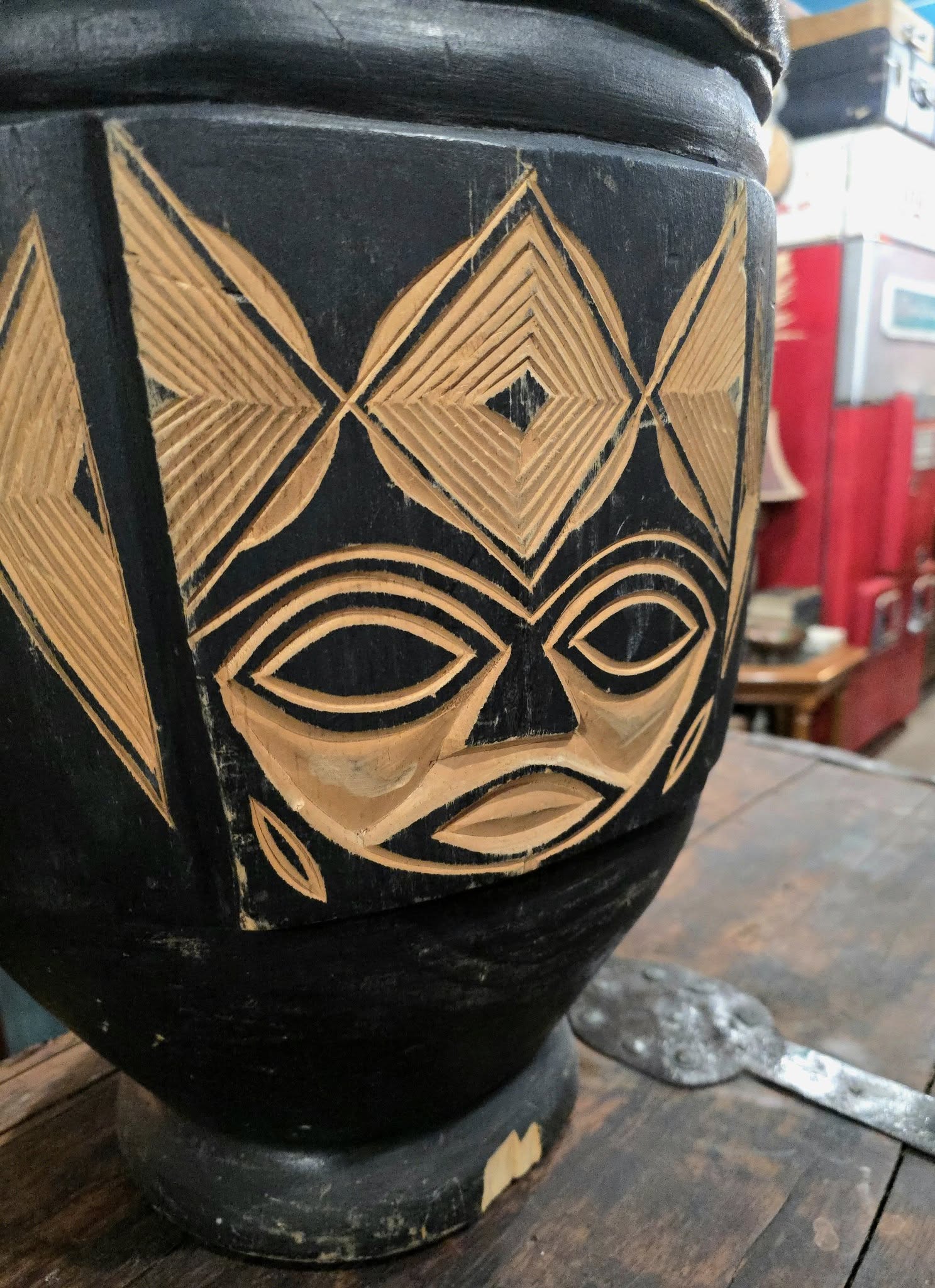Vintage African Handmade drum