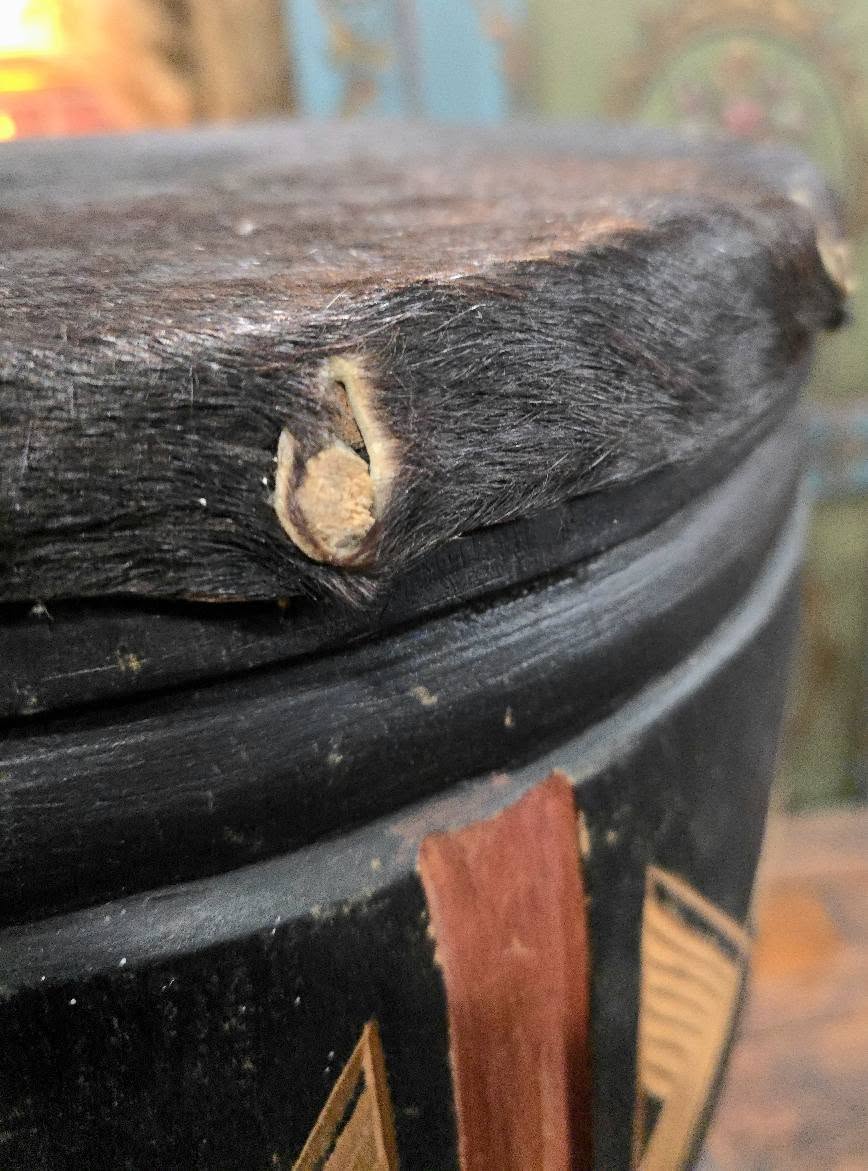 Vintage African Handmade drum
