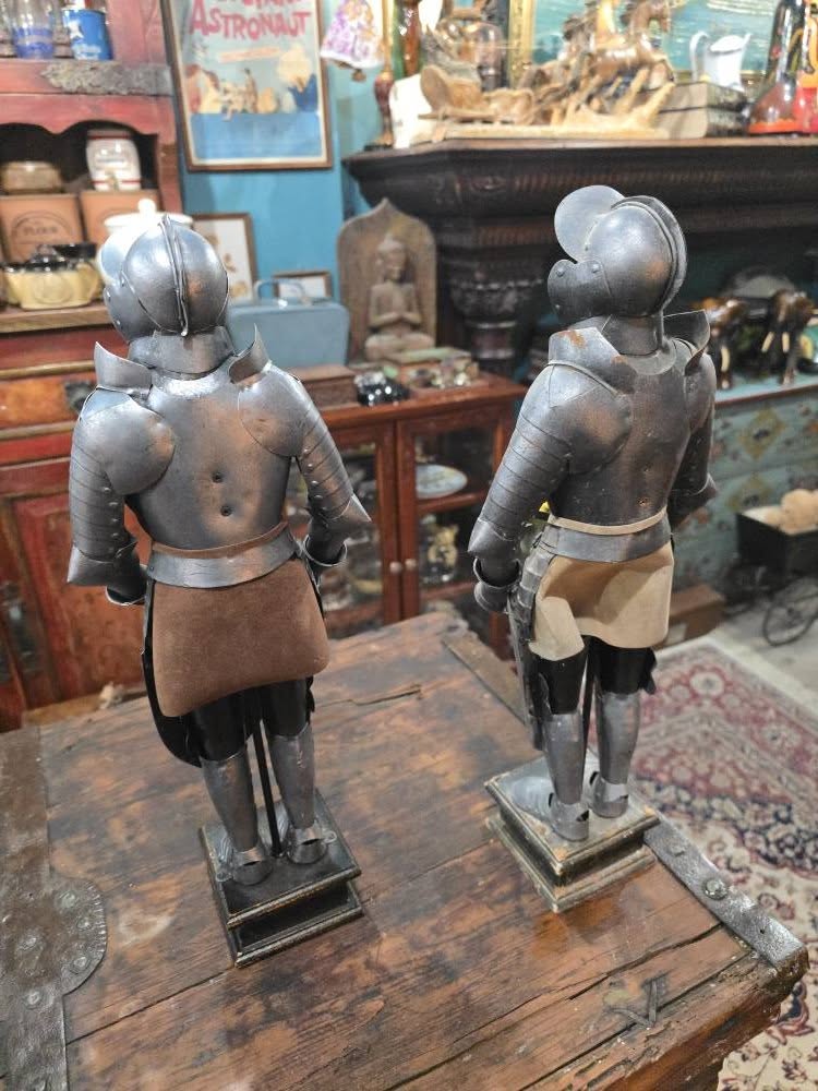 Vintage Medieval Knight Statue Figurines