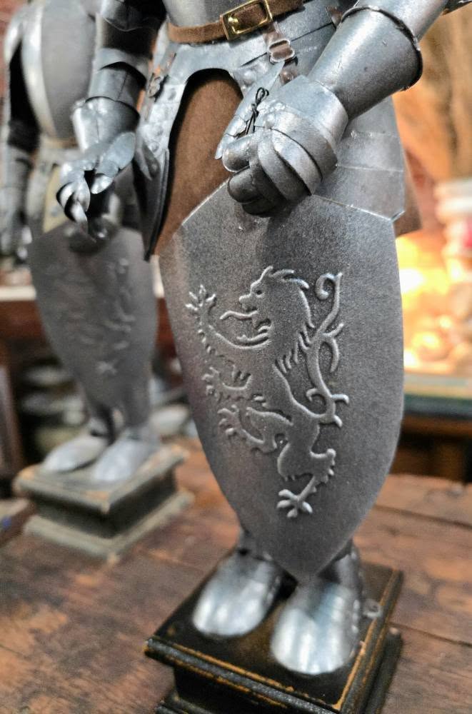 Vintage Medieval Knight Statue Figurines