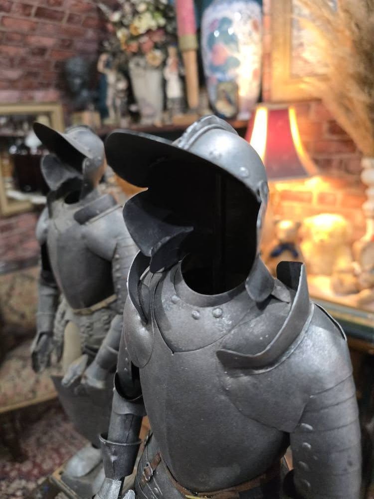 Vintage Medieval Knight Statue Figurines