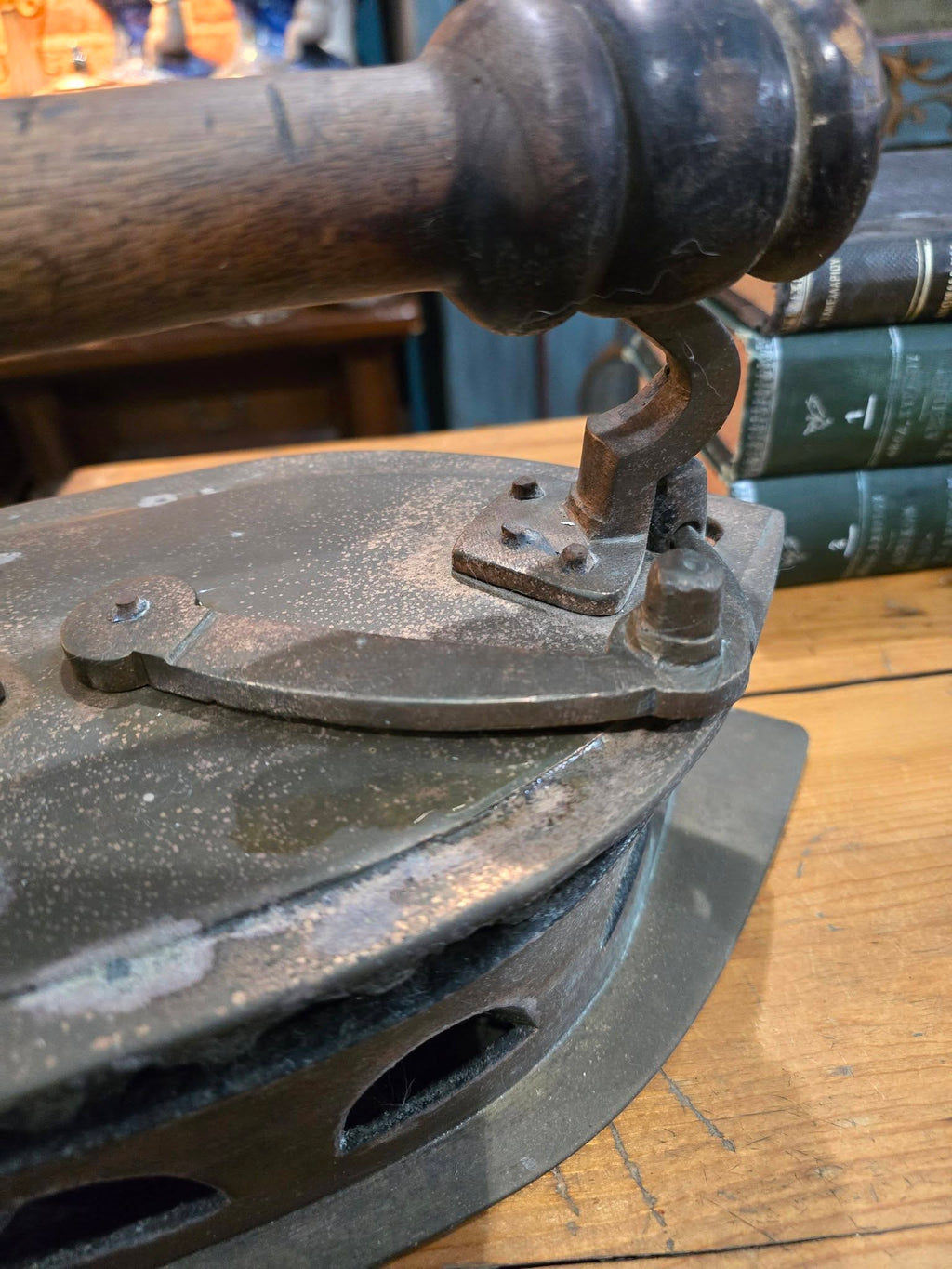 Antique 1900's Victorian large coal iron