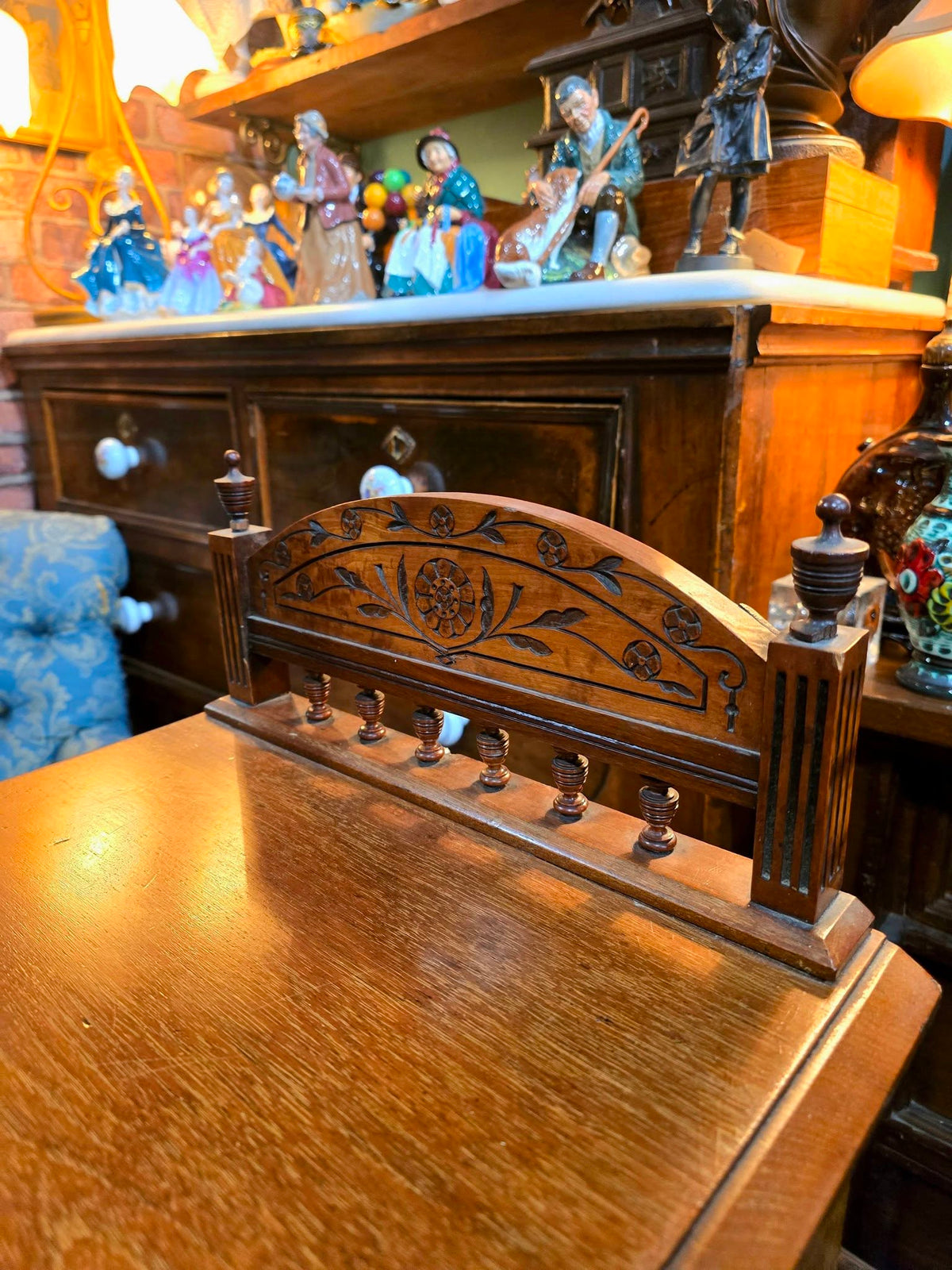 Antique wooden ornate cabinet