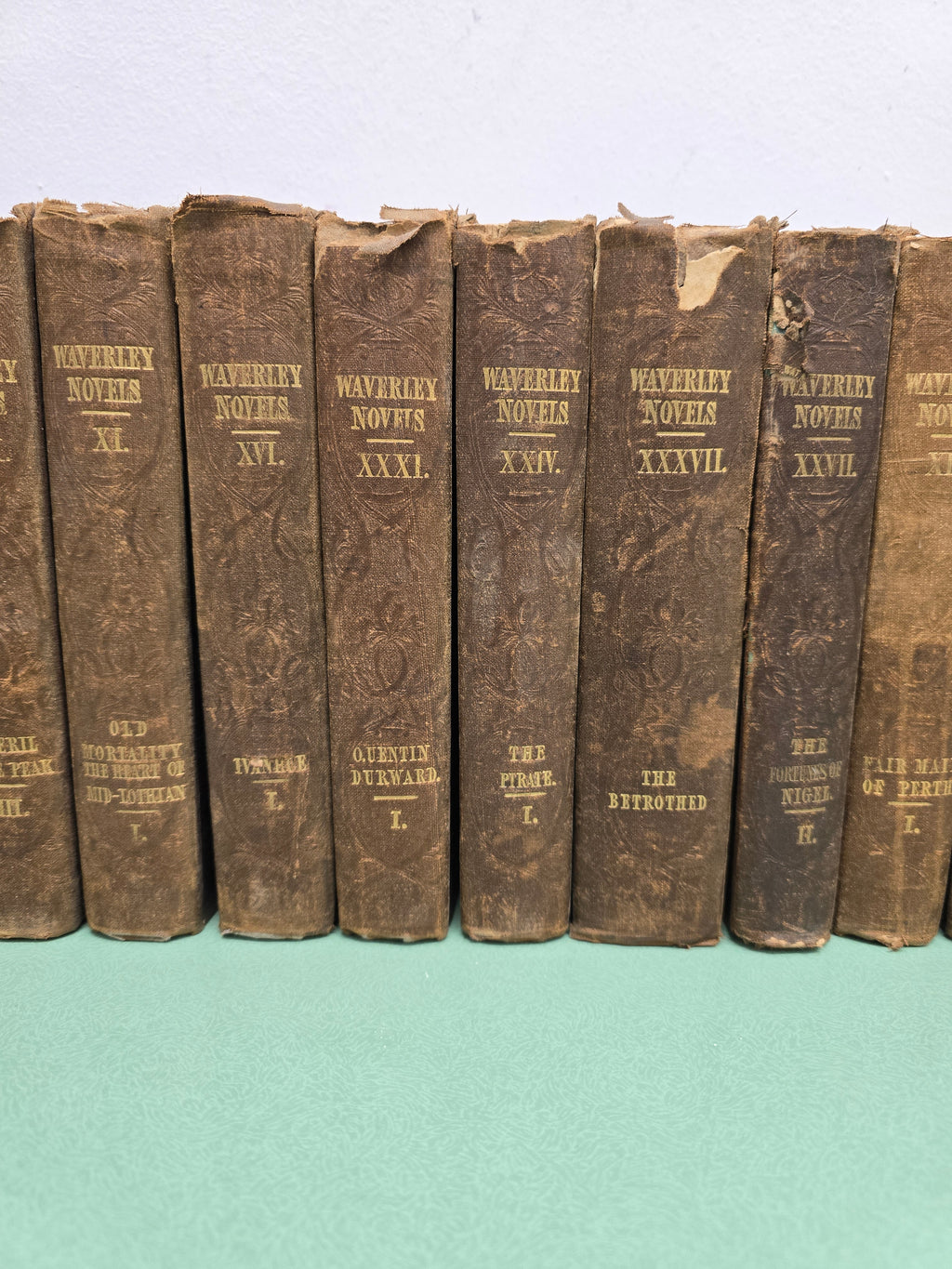 Antique Rare 1829-1833 Waverley Novels Published: Edinburgh Robert Cadell Books