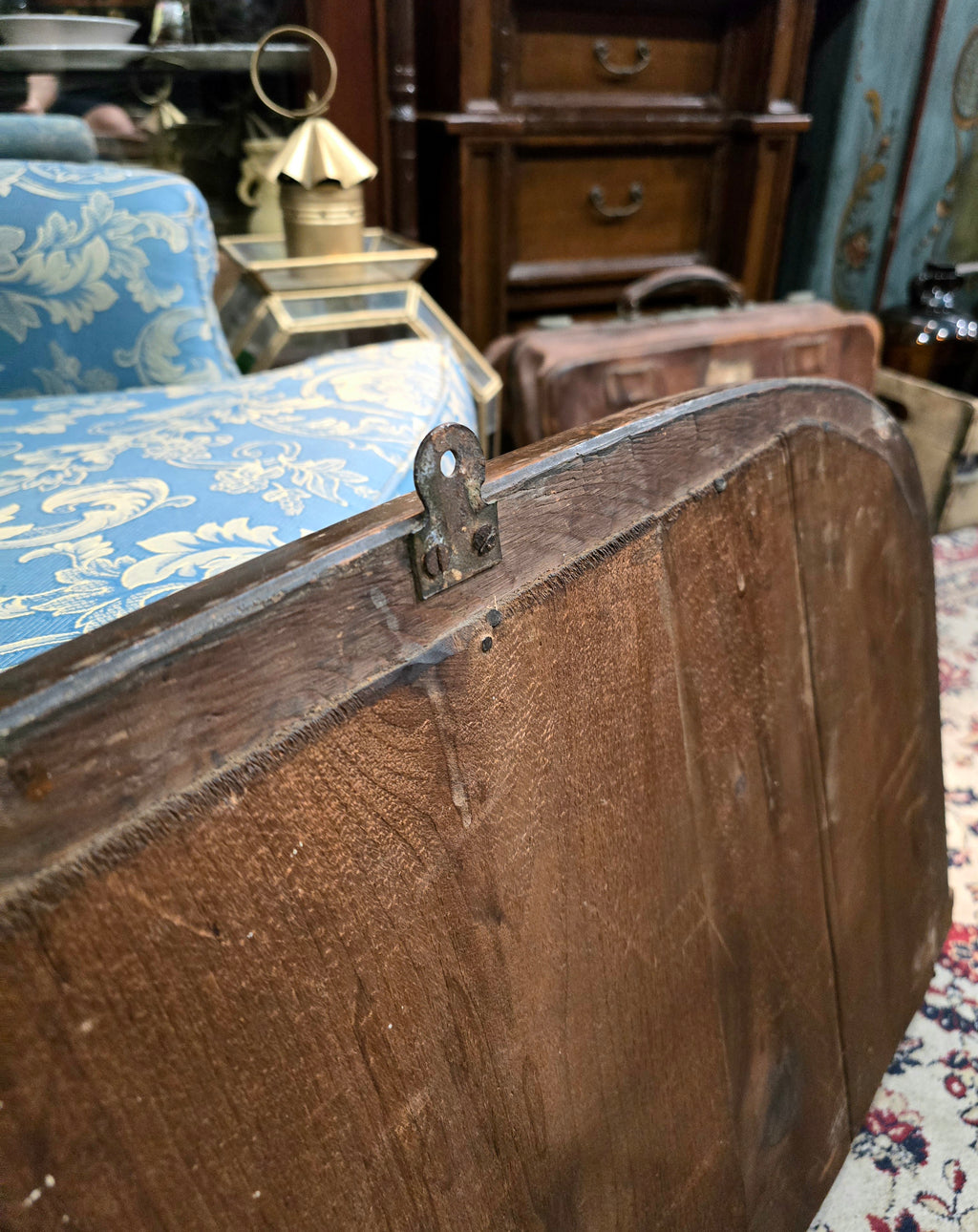 Antique 19th century french original overmantle wall mirror