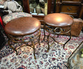 Vintage Hillsdale backless Swivel Stools - Pair