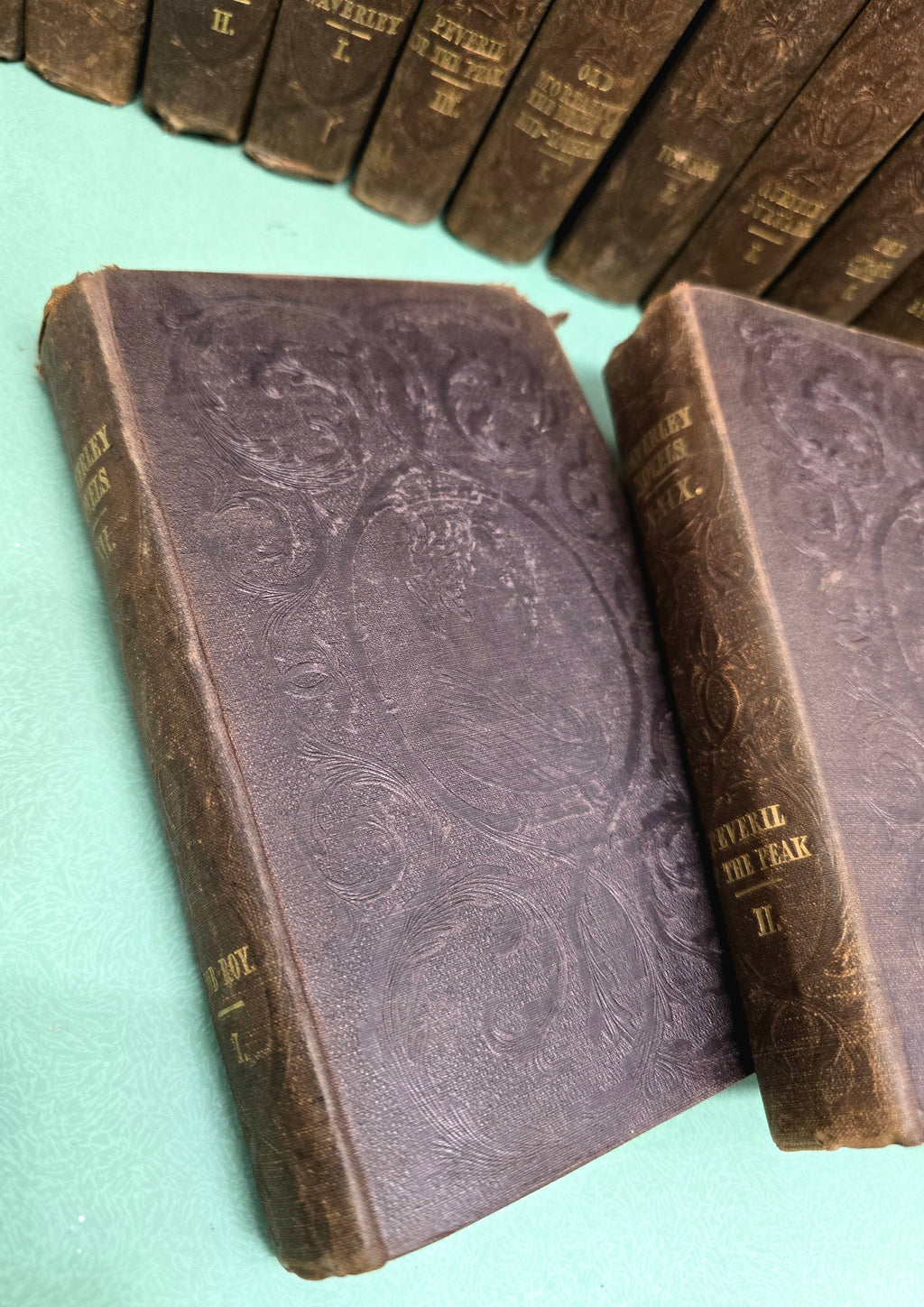 Antique Rare 1829-1833 Waverley Novels Published: Edinburgh Robert Cadell Books