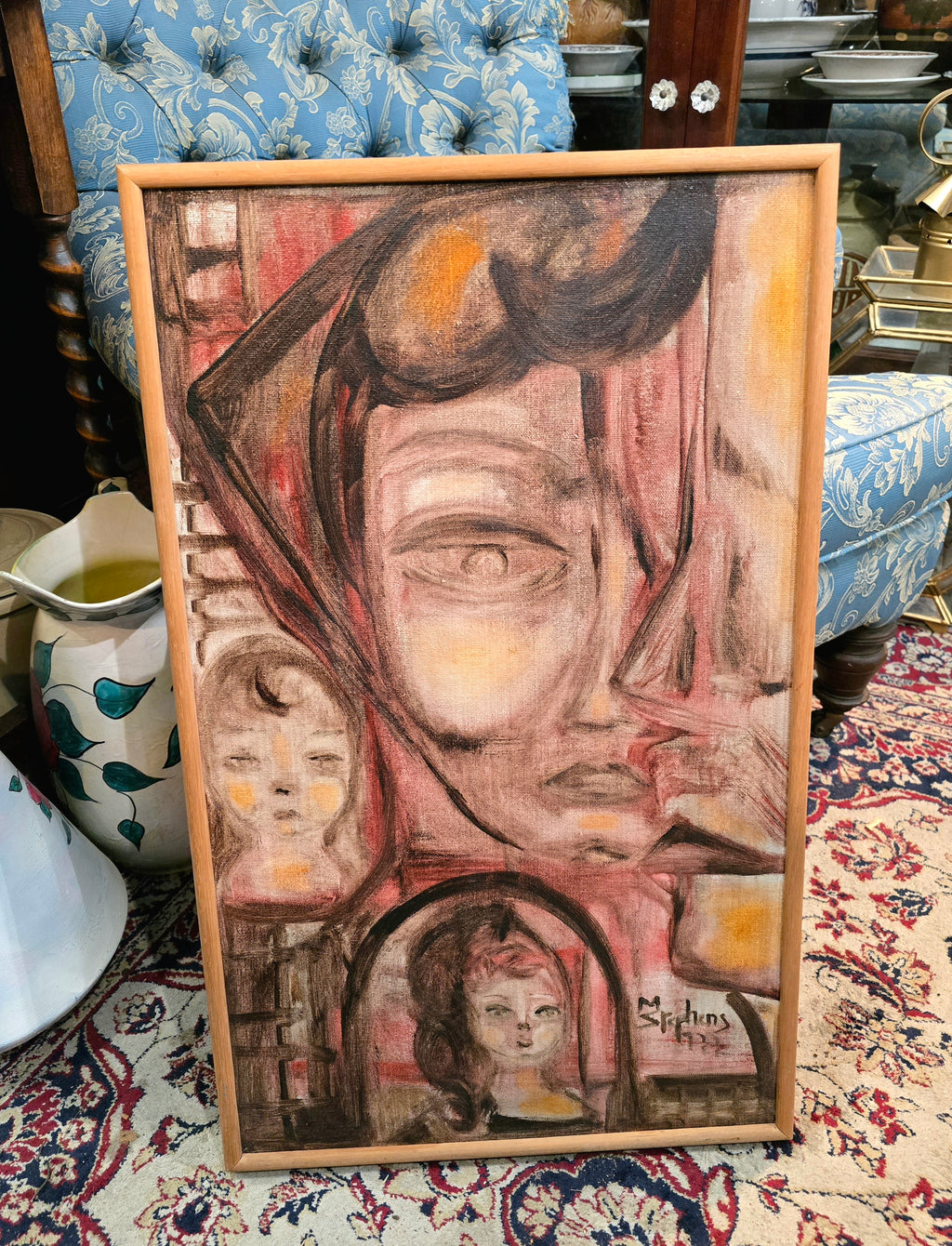 Expressionist painting signed "Stephens" 1977