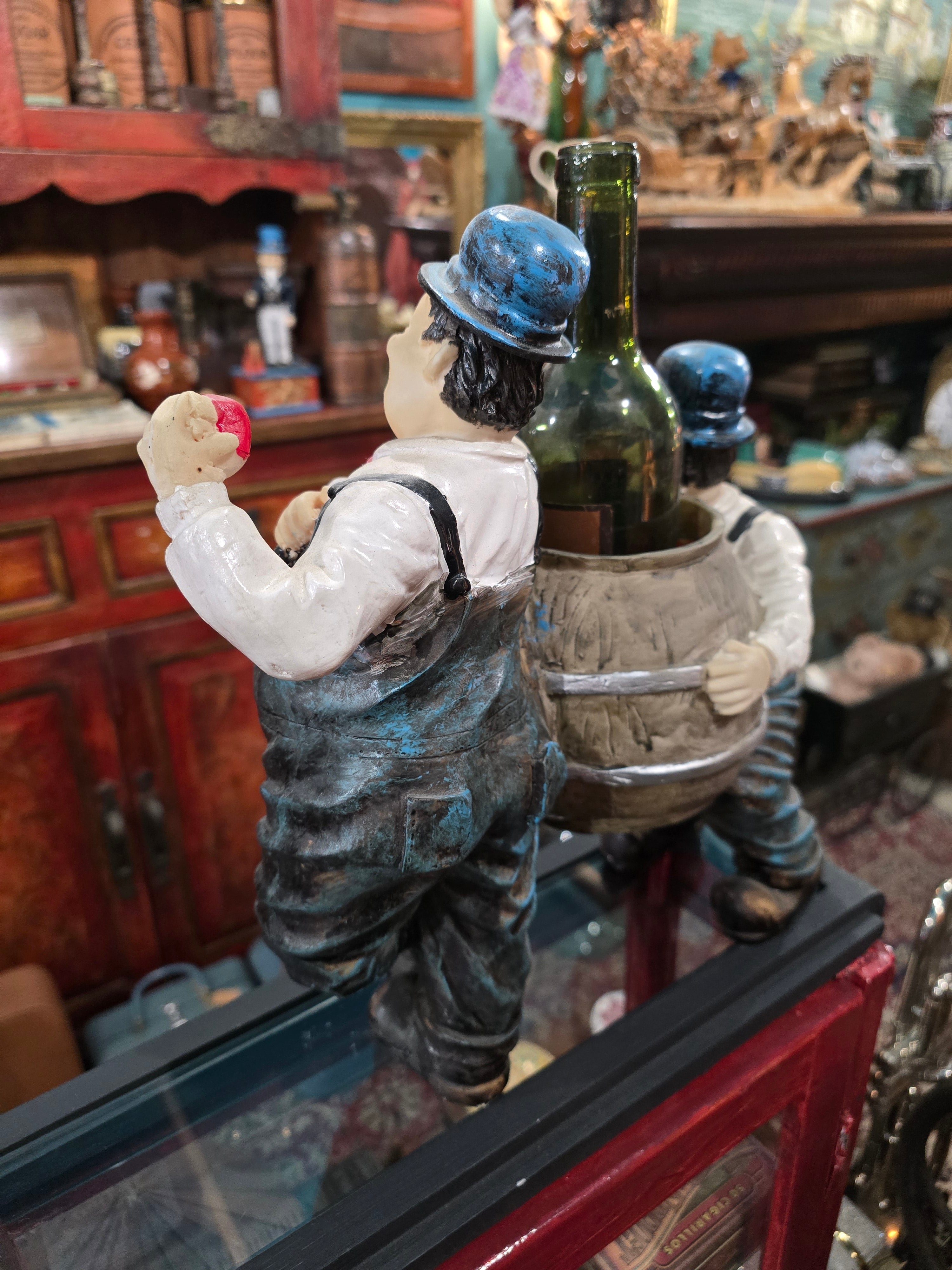 Vintage Laurel and Hardy plastic figural planter