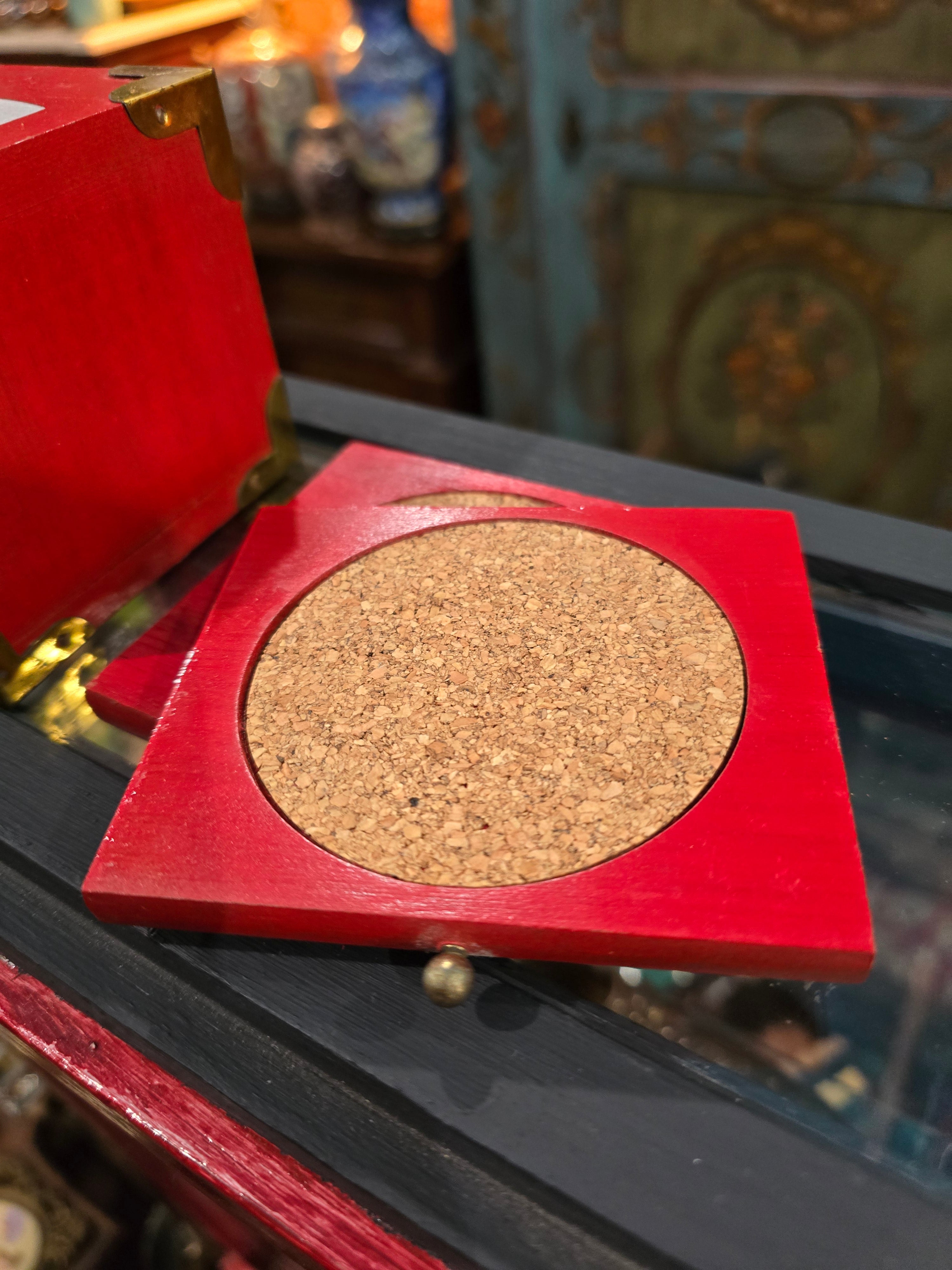 Vintage Coca-Cola coaster dispenser