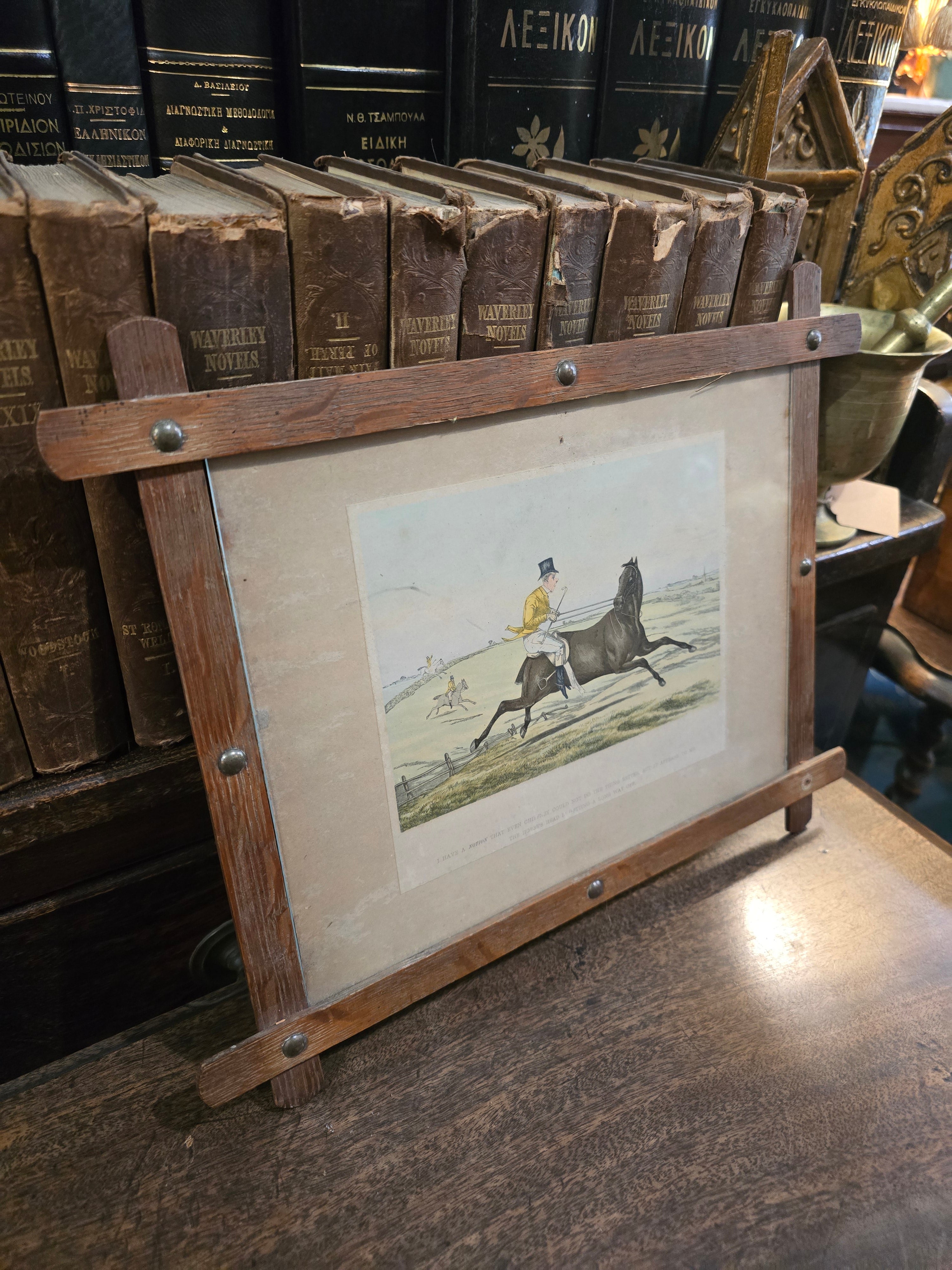 Antique framed fox hunting prints after the British artist Henry Thomas Alken (1785–1851)